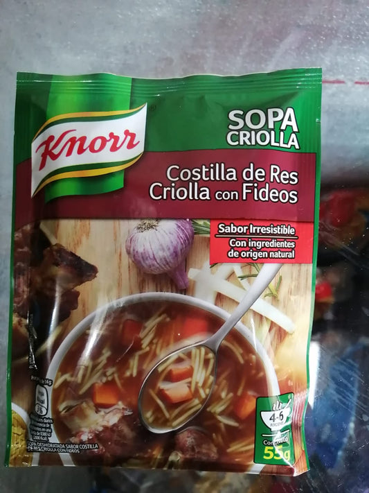 Sopa de Costilla de Res - Knorr